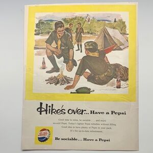 Boys’ Life Magazine November 1959 Pepsi Camping Adventure advertisement